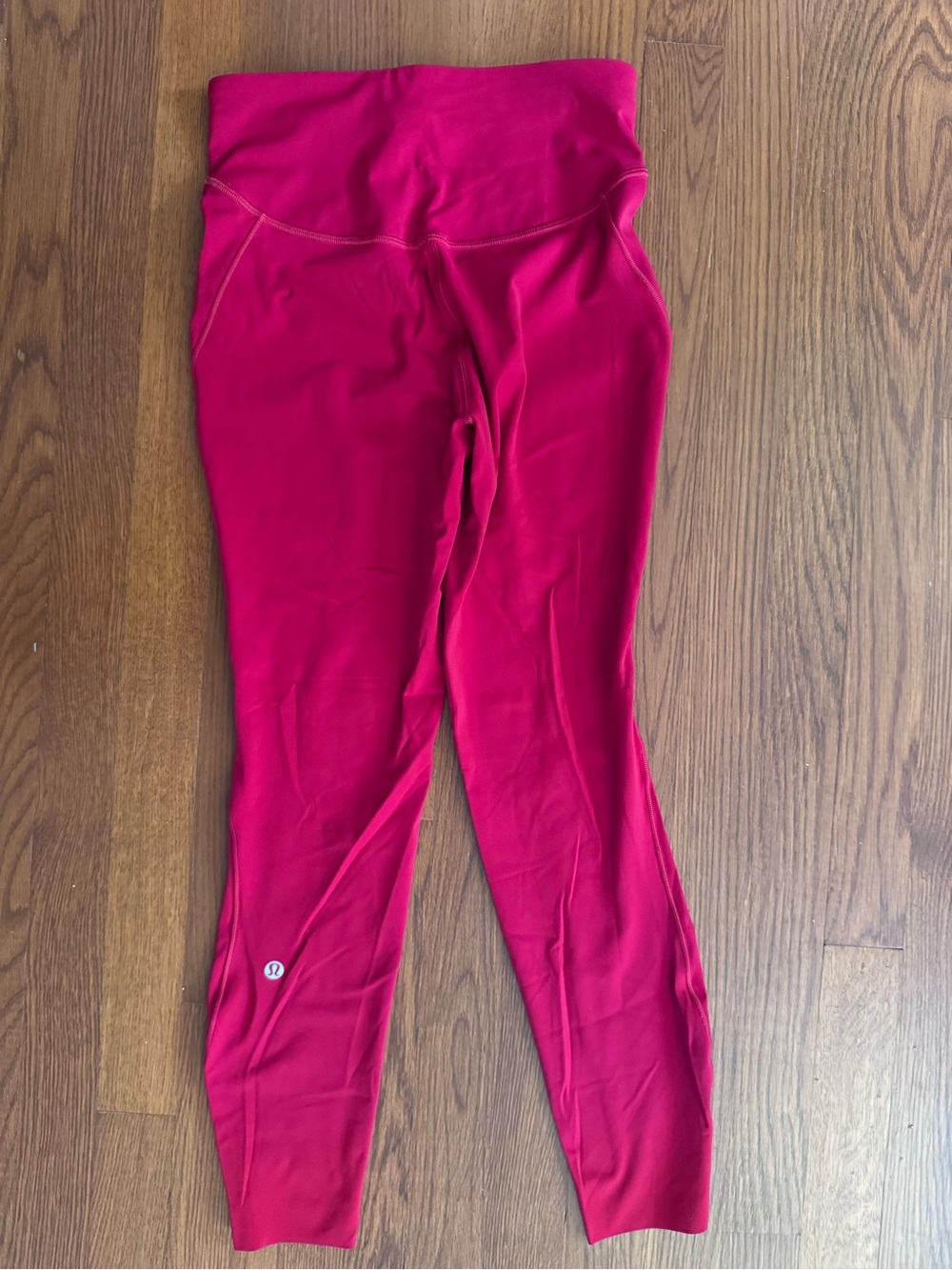 Lululemon base pace high rise tight 25inch size 6 dark red